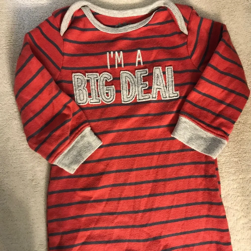 🌻5/$5!! 'I’m A Big Deal' Long Sleeved One Piece